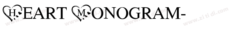 Heart Monogram字体转换 Heart Monogram字体转换